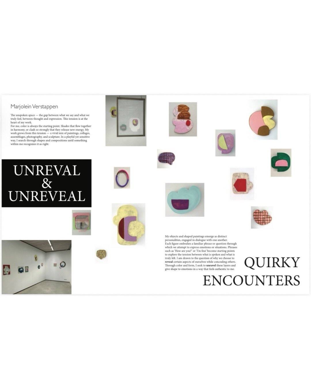 Artist statement flyer by Marjolein Verstappen